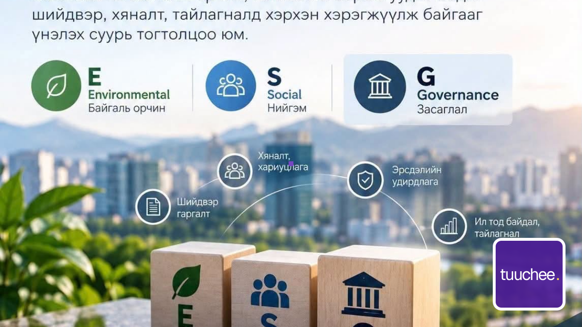 “ESG” ҮНЭЛГЭЭНД ЗАСАГЛАЛ ЯАГААД ЧУХАЛ ВЭ?